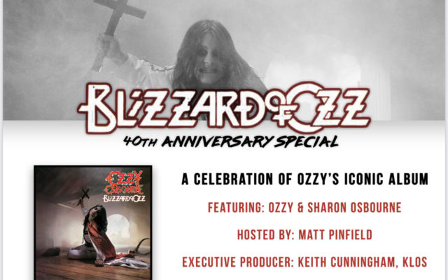 Ozzy – ‘Blizzard Of Ozz’ 40th Anniversary Special on KDUX